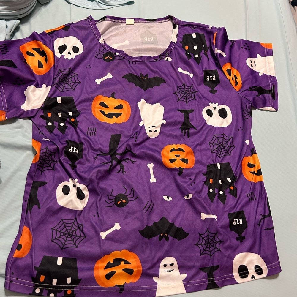 Purple Halloween Pajama Set